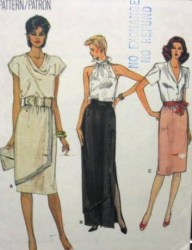 8713 EZ VOGUE STRAIGHT SKIRT LENGTHS PANEL OR NOT PATTERN 6-10